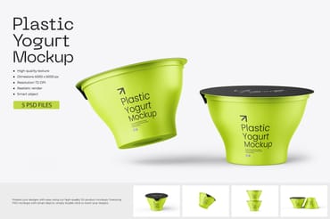 Yogurt Cup Mockup