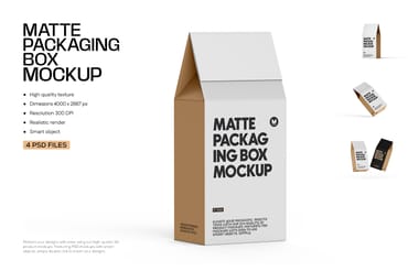 Matte Paper Bag Mockup