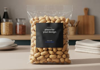 Nuts Seeds Packaging Label Mockups