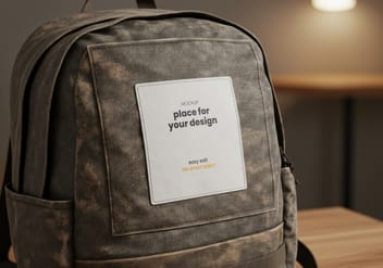 Patch on Backpack Mockups