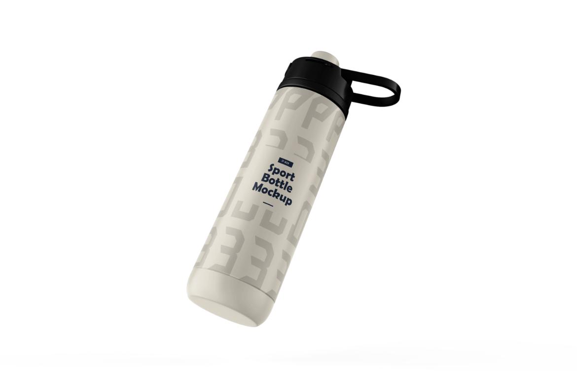 Sports Water Bottle PSD Mockup
