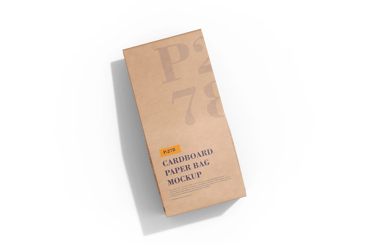 Cardboard Paper Coffee Bag Packaging Mockup