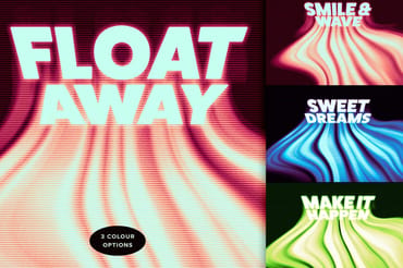 Dissolving Text Effect with 3 Colour Options