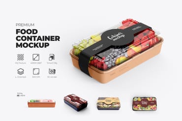 Food Container Mockup