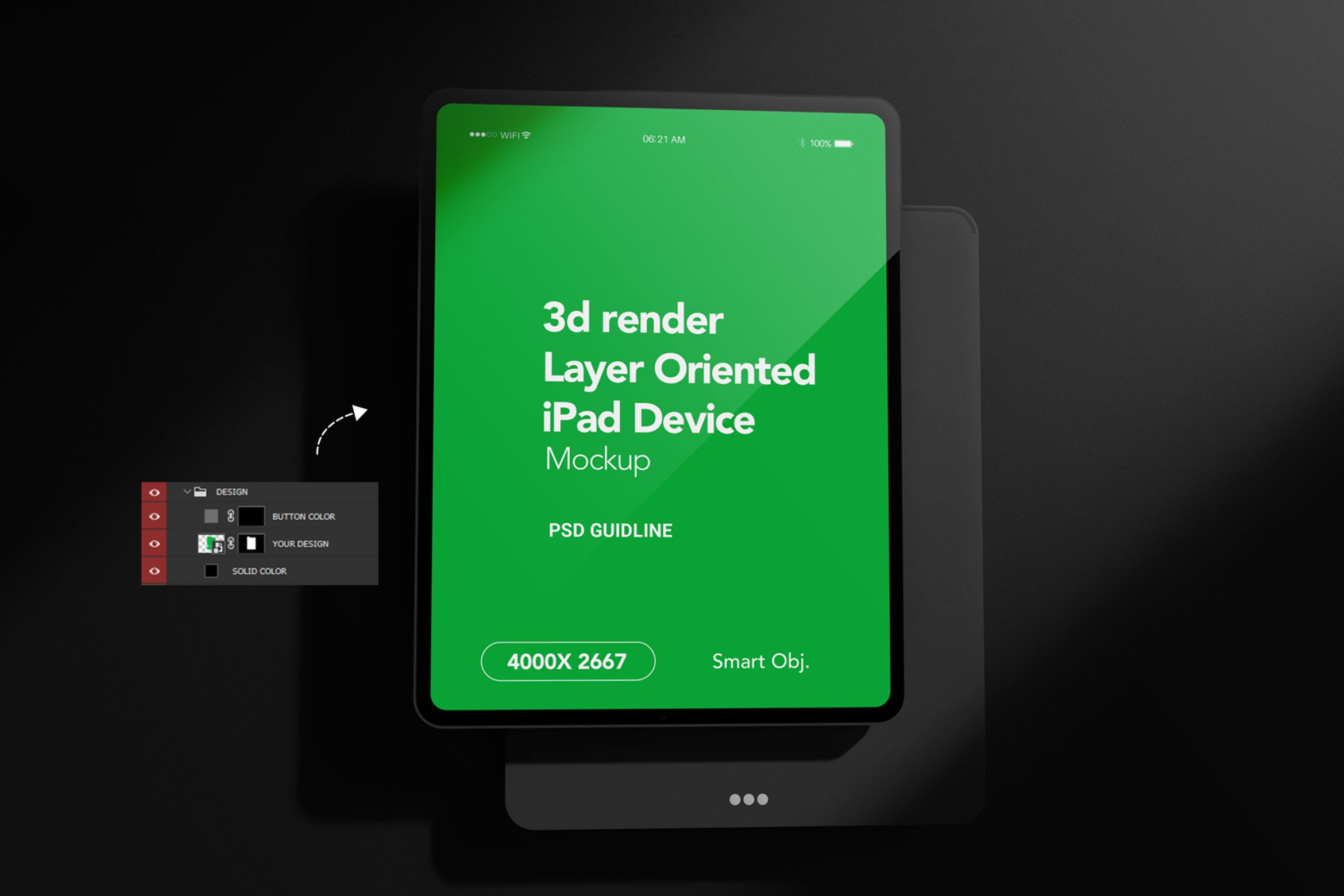 iPad PRO Screen Mockup 3D | Premium & Free PSD Mockup Store
