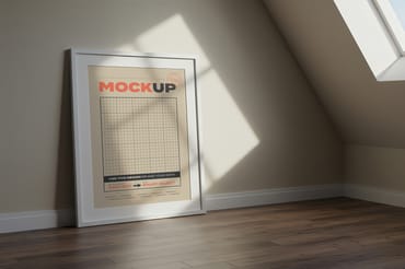 Simple Frames Mockup on House