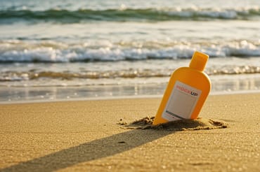 Sunscreen Label Packaging Bottle Mockups