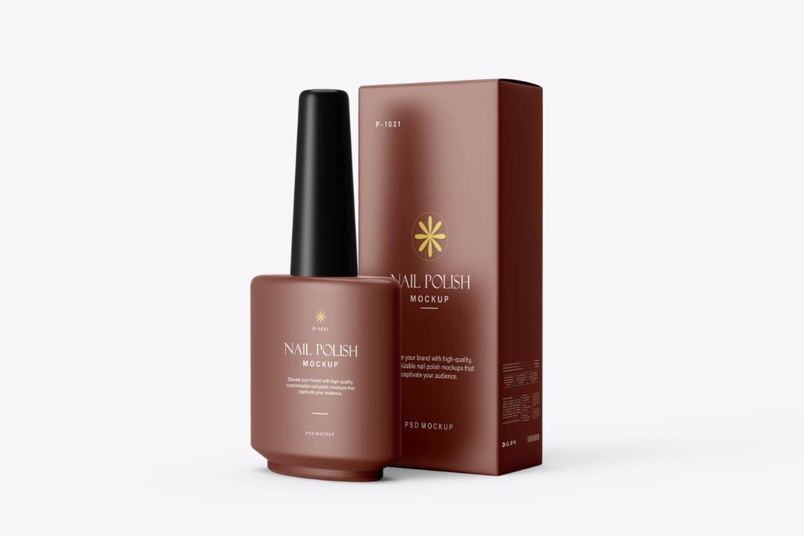 Nail Polish Cosmetic Mockup For Branding