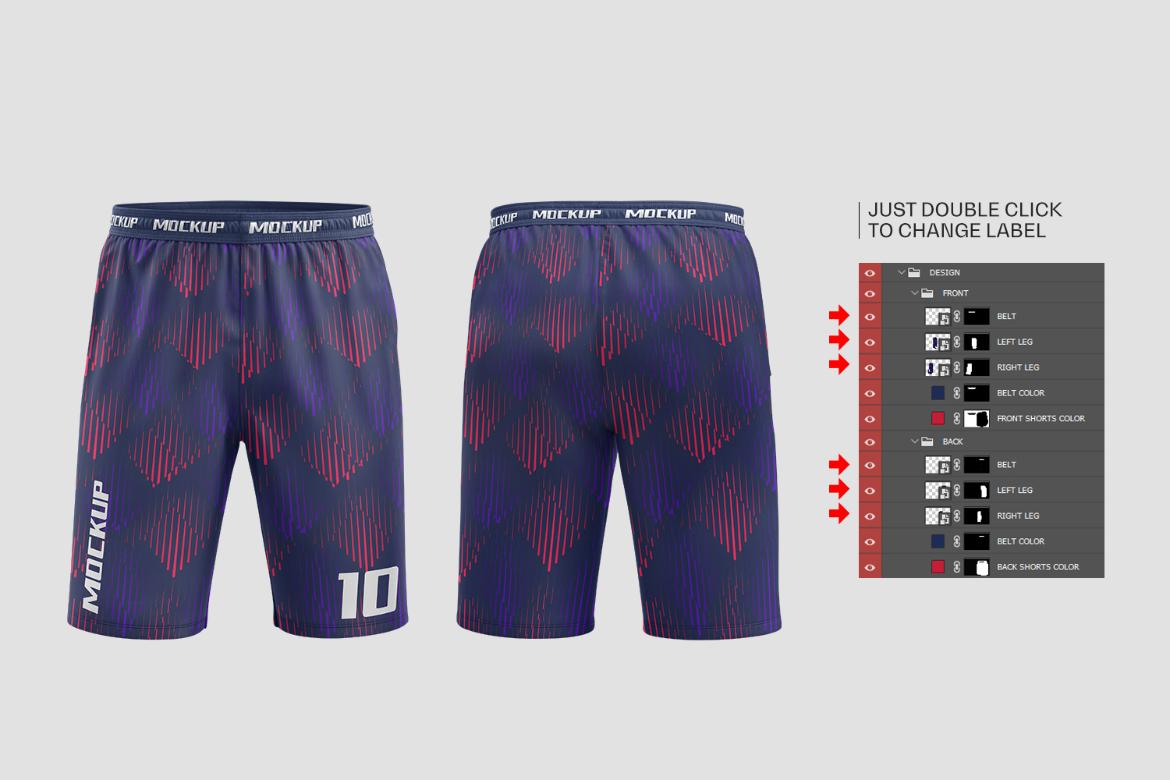 Soccer Shorts Mockup