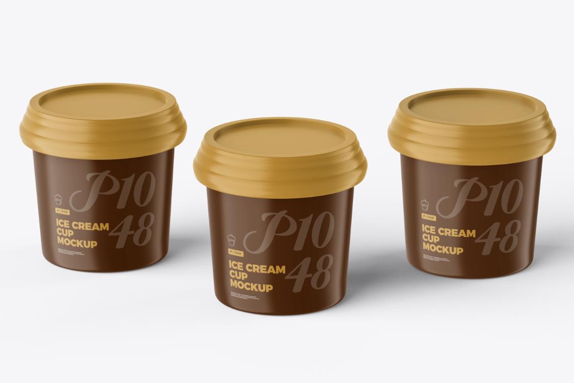 Disposable Ice Cream Cup Mockup