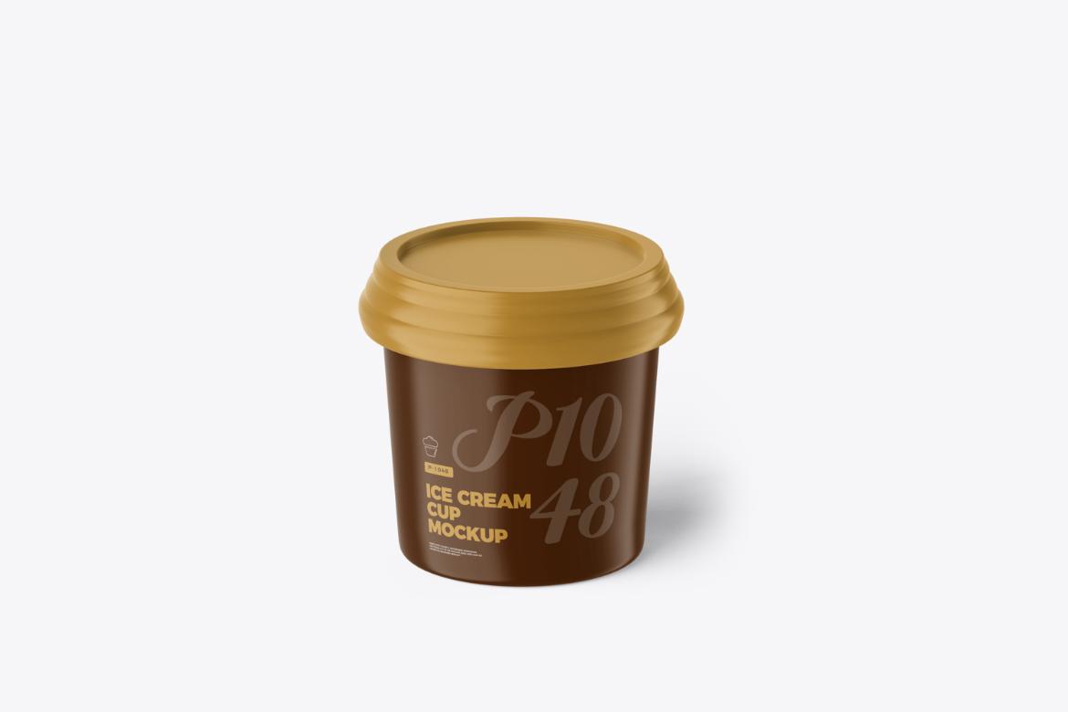 Disposable Ice Cream Cup Mockup