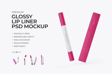Long Lasting Lip Liner Mockup