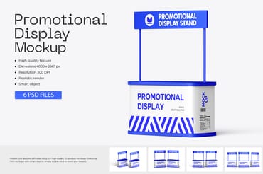 Promo Stand PSD Mockup 