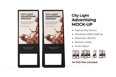 A Stand Advertising Banner Mockup