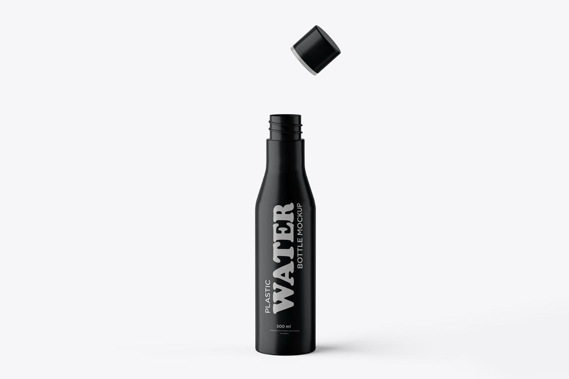 Plastic Water Bottle PSD Mockup