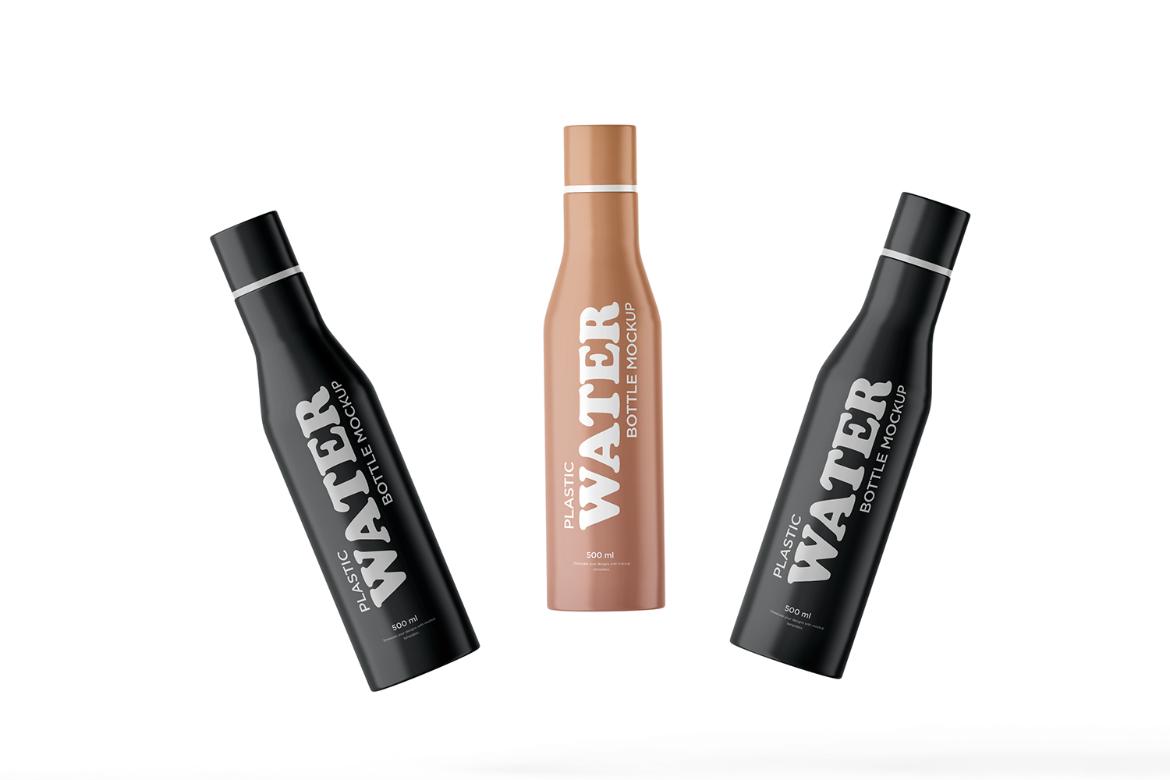 Plastic Water Bottle PSD Mockup