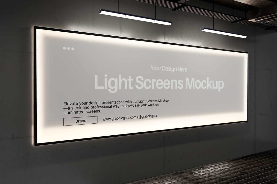 Light Screens Mockup