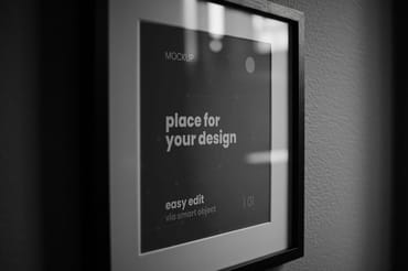 Classy Black and White Poster Mockups