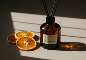 Air Freshener Stick Rods Label Mockup