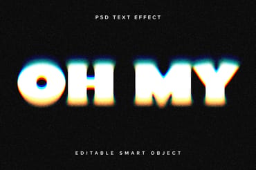 Dissolving Text Effect Mockup