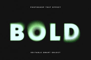 Green Dissolving Text Effect Mockup