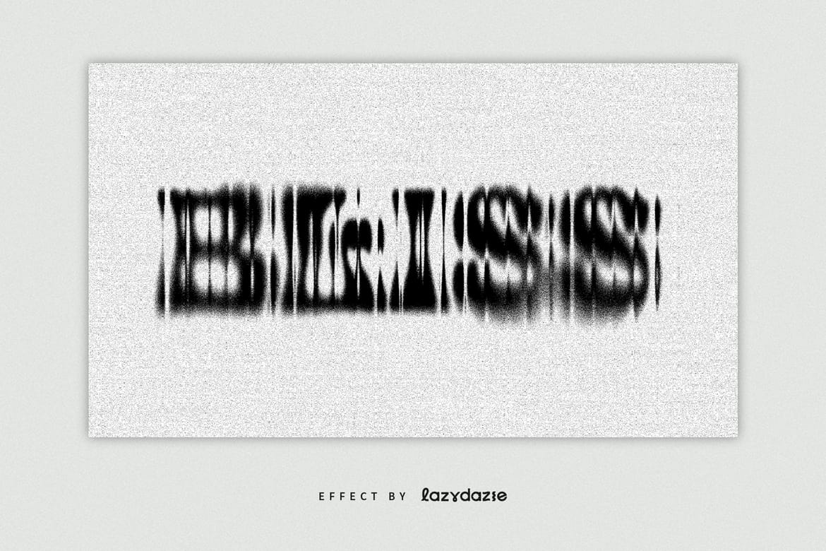 Dissolving Text Effect Mockup