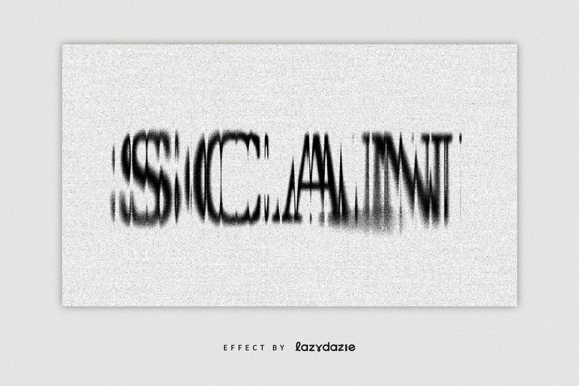 Dissolving Text Effect Mockup