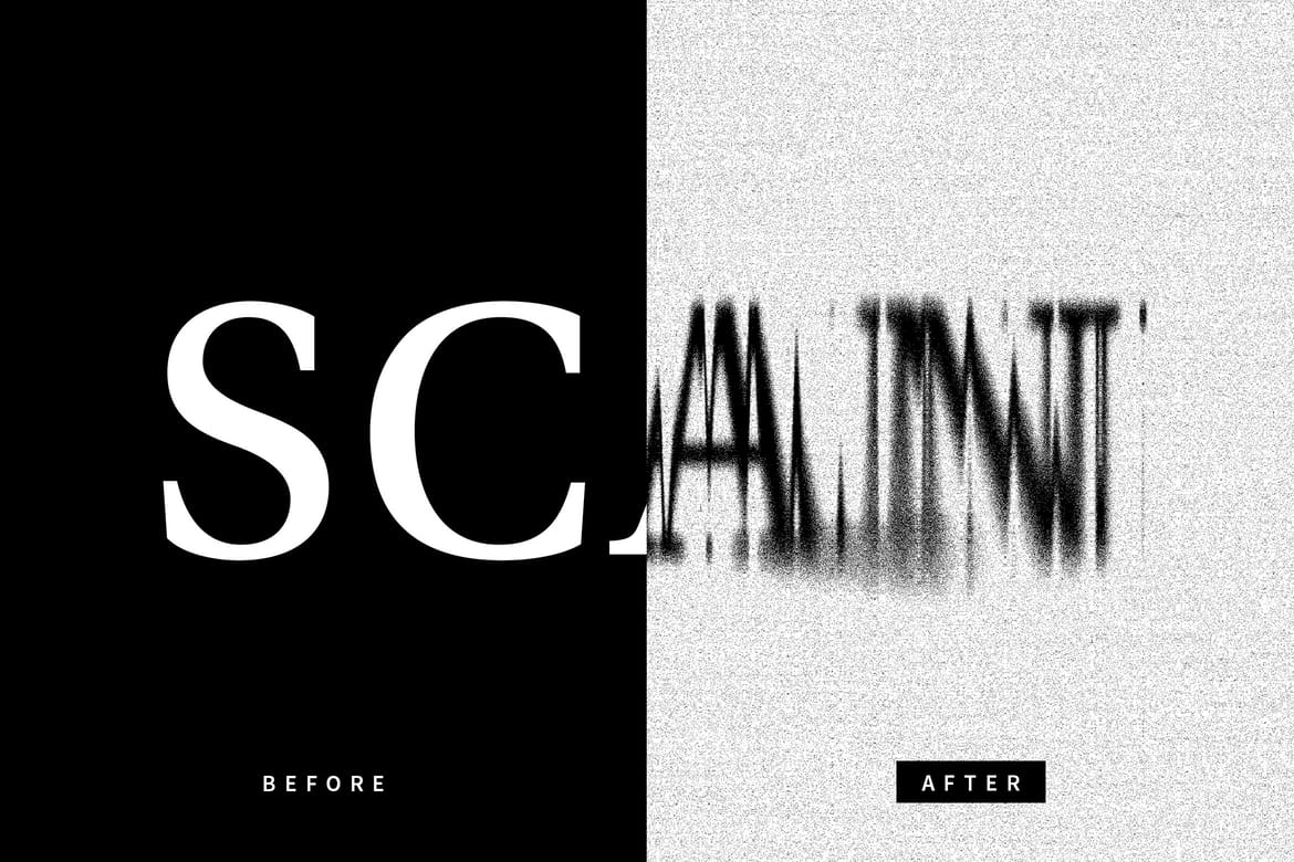 Dissolving Text Effect Mockup