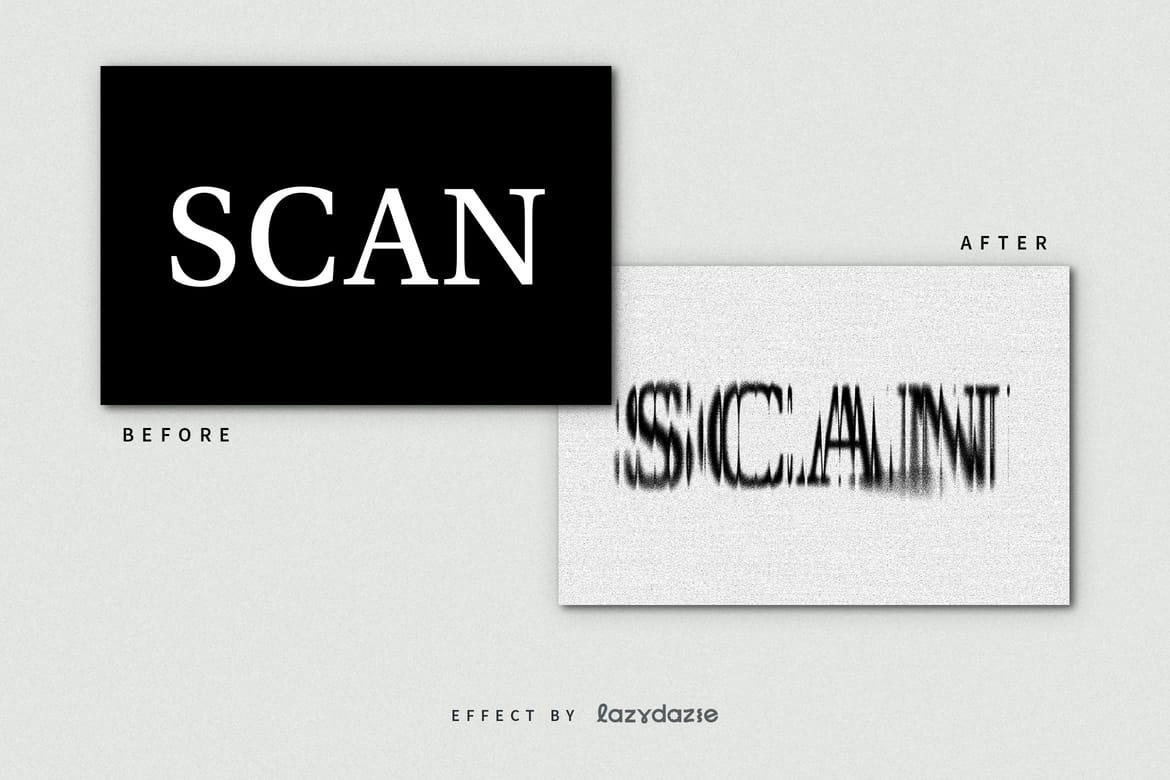 Dissolving Text Effect Mockup