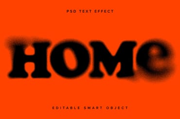 Dissolving Text Effect Mockup