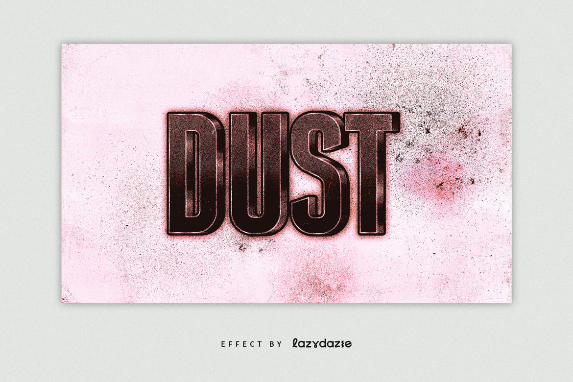 Bold Grunge Text Effect Mockup
