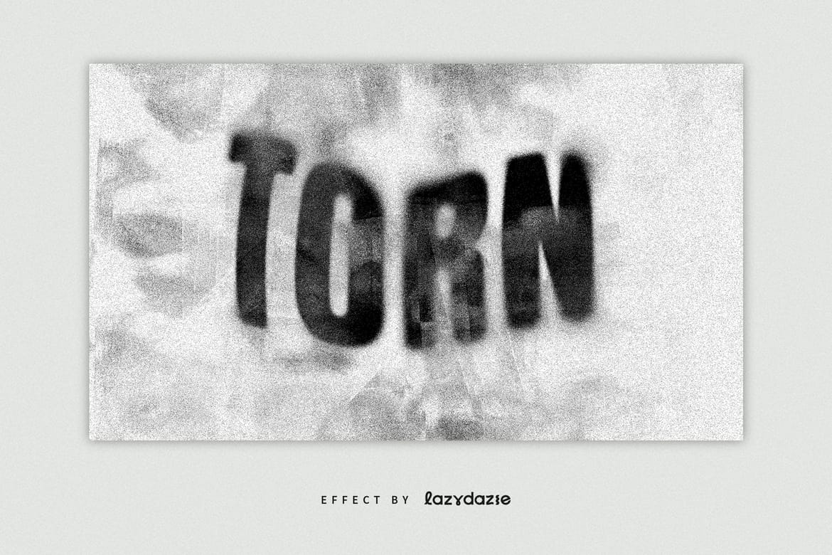 Textured Grunge Text Effect Mockup