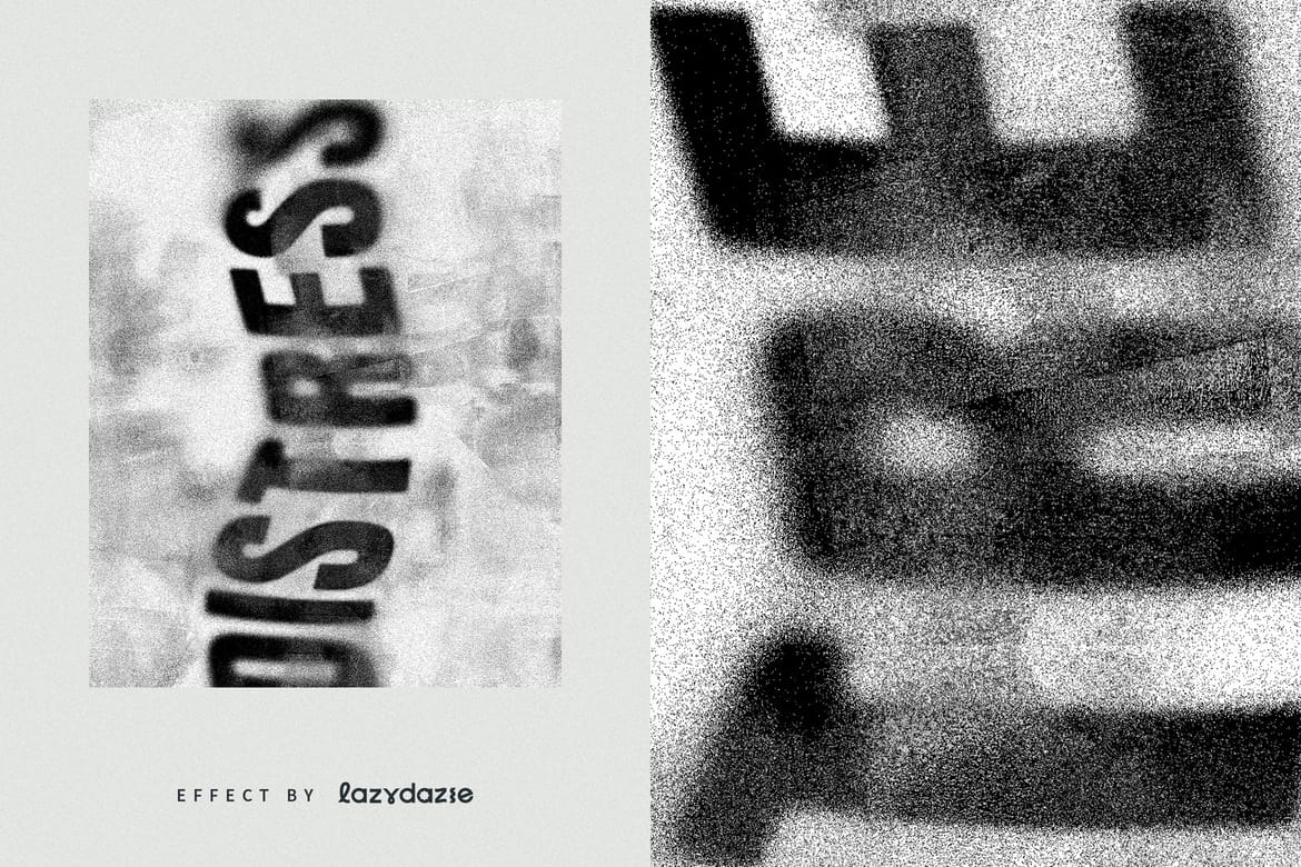 Textured Grunge Text Effect Mockup