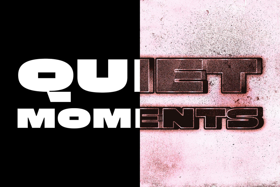 Bold Grunge Text Effect Mockup