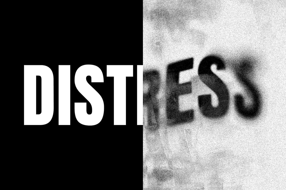 Textured Grunge Text Effect Mockup