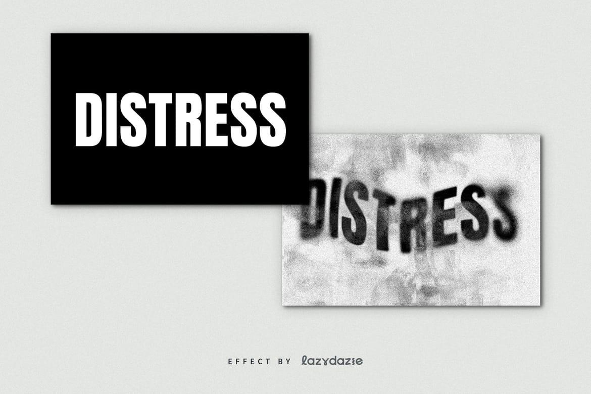 Textured Grunge Text Effect Mockup