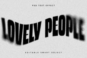 Dissolving Text Effect Mockup 