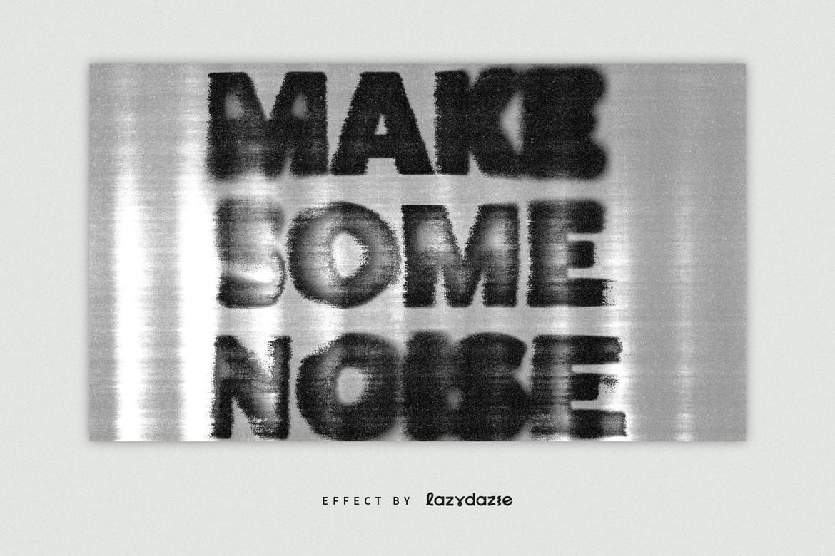 Dirty Scan Text Effect Mockup 