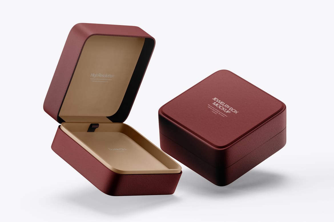 Jewelry Gift Box Mockup