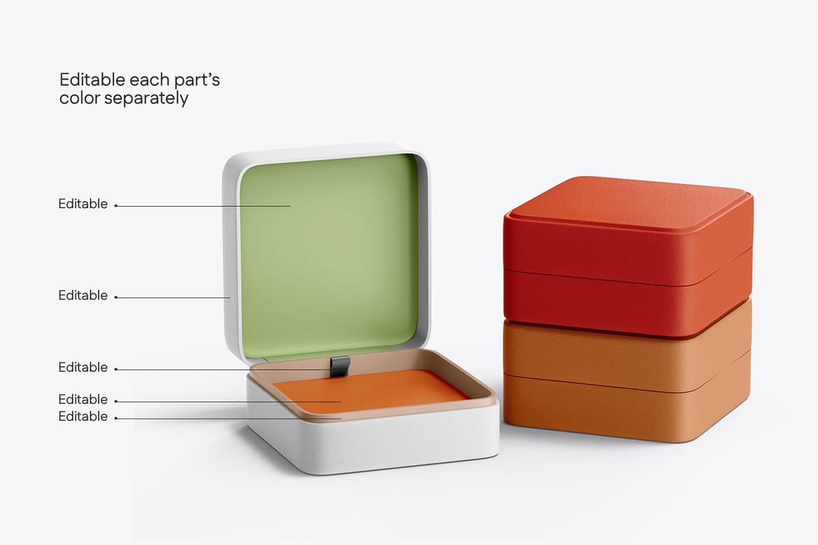Jewelry Gift Box Mockup