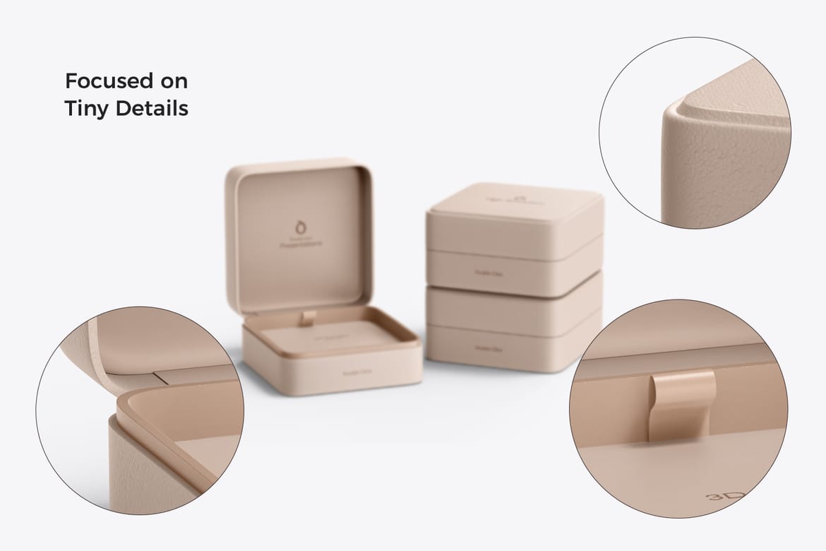 Jewelry Gift Box Mockup