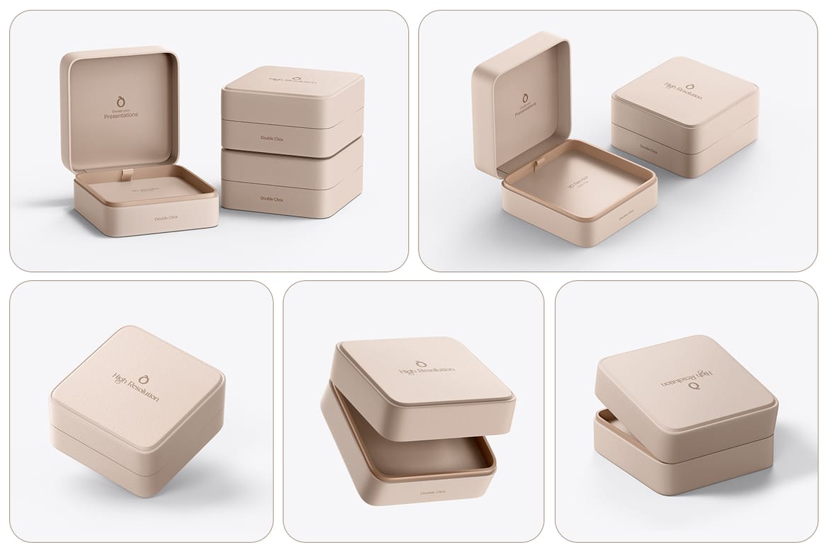 Jewelry Gift Box Mockup
