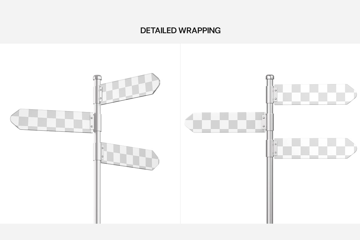 Street Direction Signs Mockup