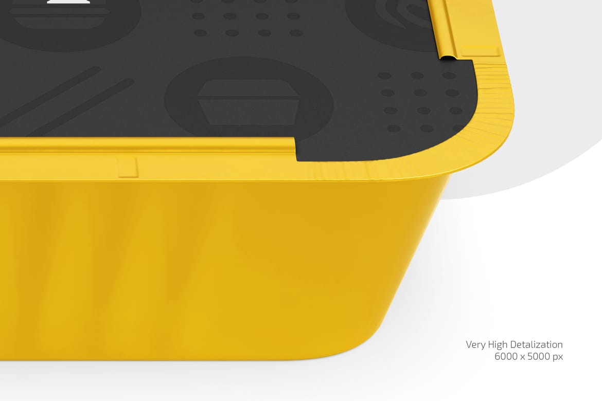 Aluminium Foil Tray Container Mockup Set