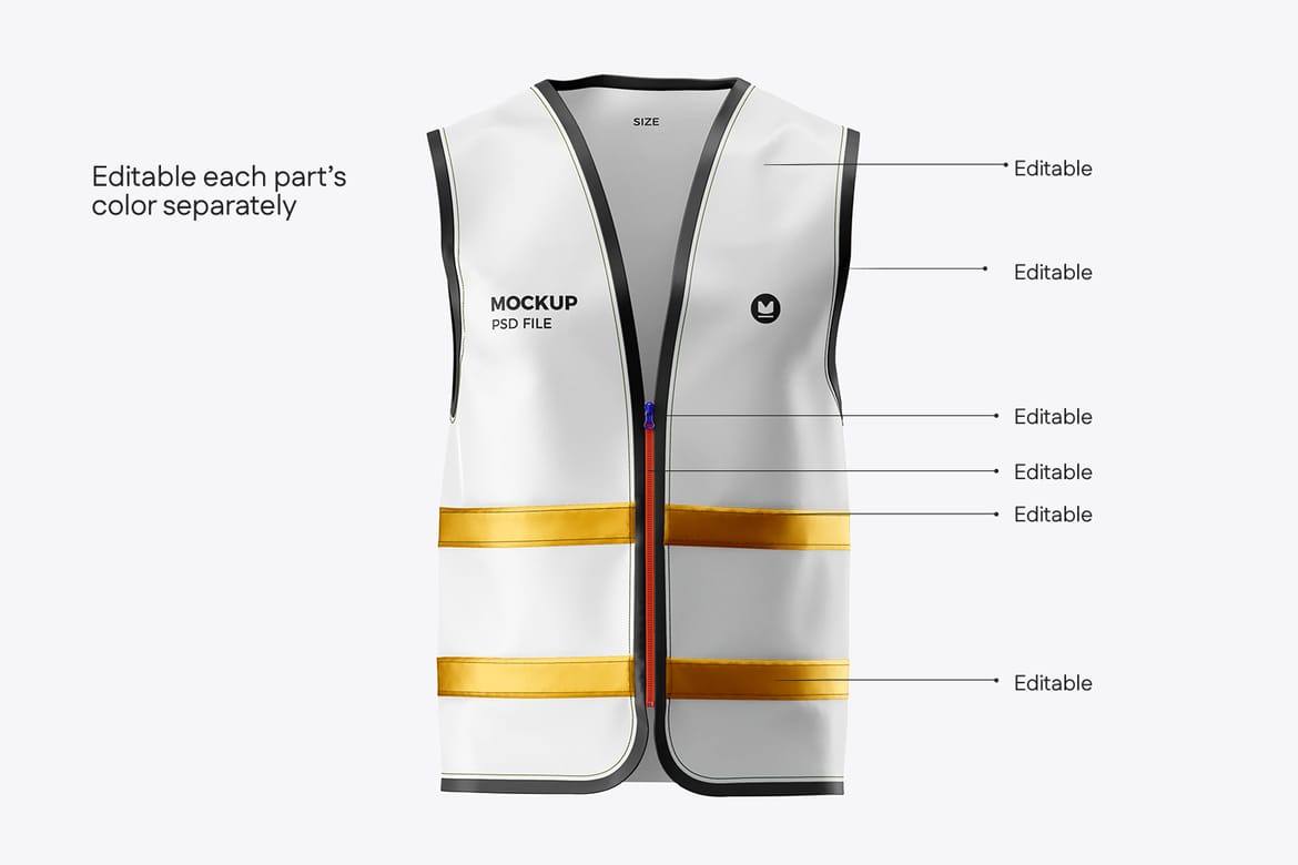 Safety Vest Uniform Mockup