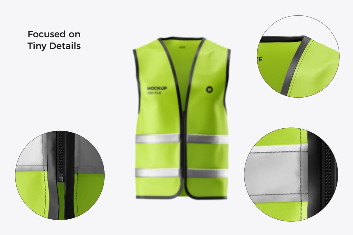 Safety Vest Uniform Mockup