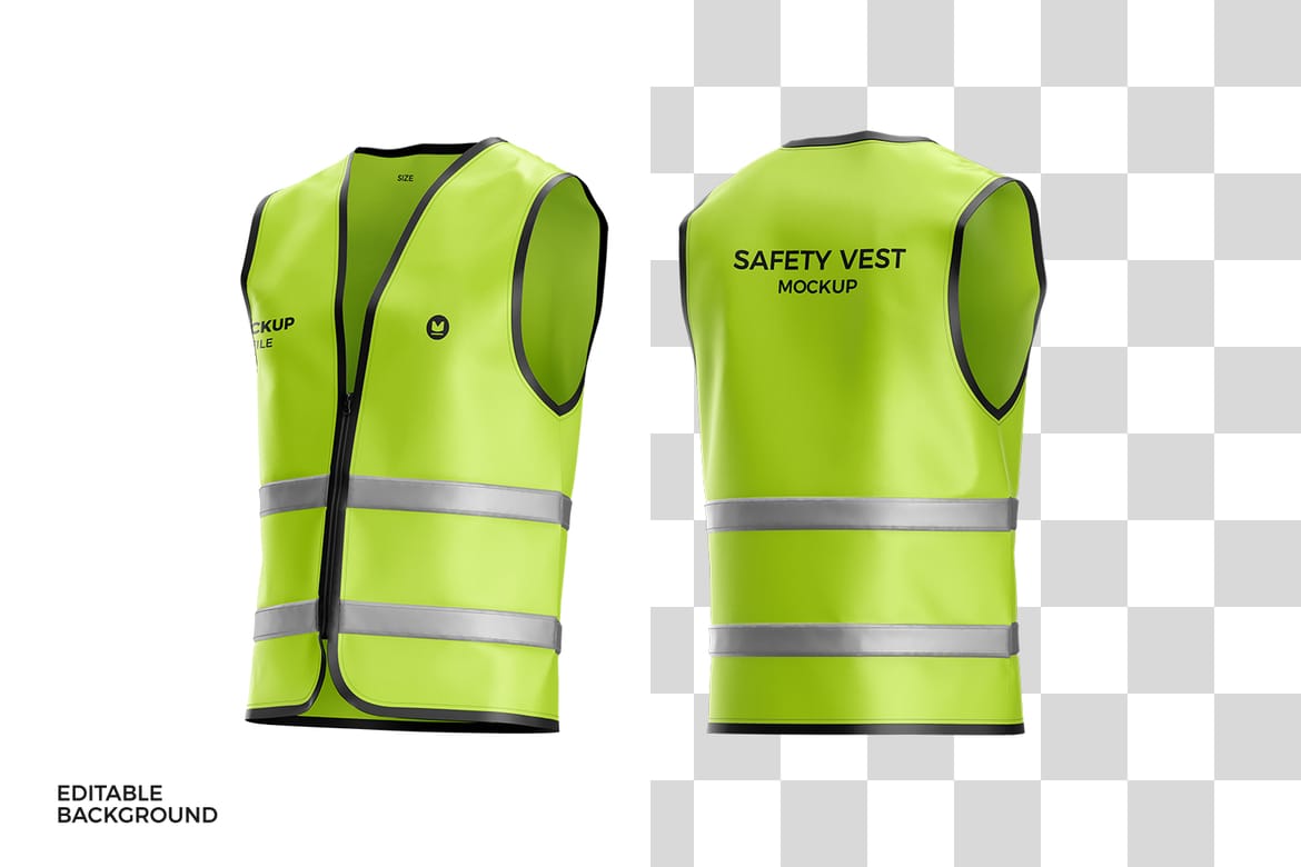 Safety Vest Uniform Mockup