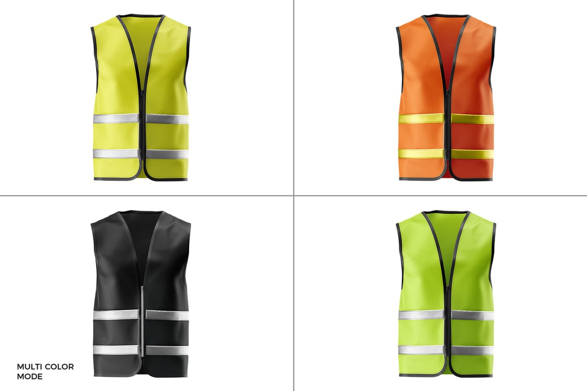 Safety Vest Uniform Mockup