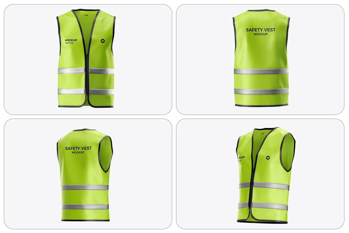 Safety Vest Uniform Mockup