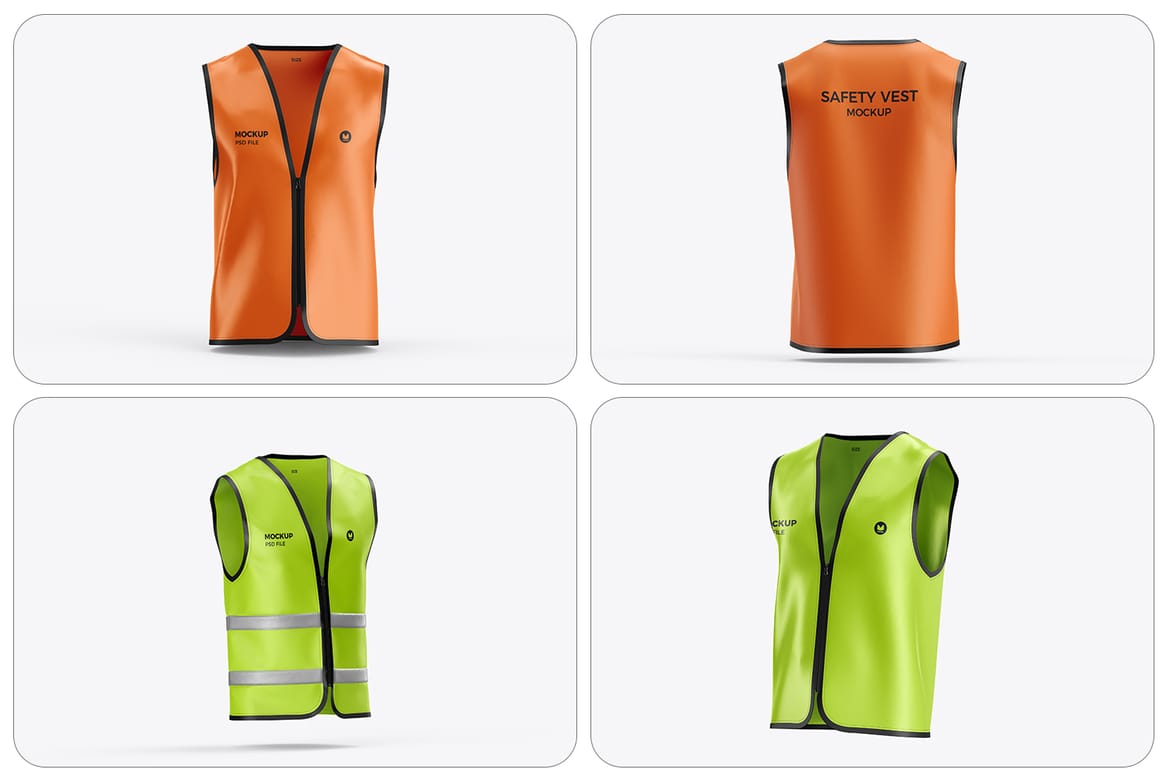 Safety Vest Uniform Mockup